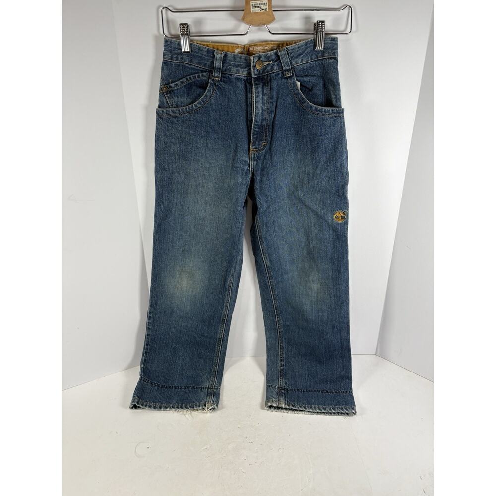 Timberland Women’s Size 12 Jeans Rugged Outdoor Straight Bootcut Blue Denim